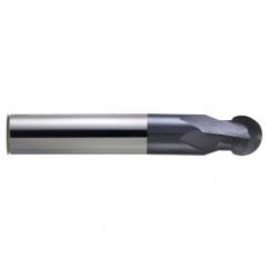 1/2" Dia. - 3" OAL - nACo CBD-Spher Ball Nose HP End Mill-2 FL - Americas Industrial Supply