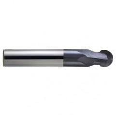 1/2" Dia. - 3" OAL - nACo CBD-Spher Ball Nose HP End Mill-2 FL - Americas Industrial Supply