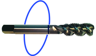 M18 x 1.50 Dia. - D6 - 4 FL - Std Spiral Flute Tap - Blue Ring - Americas Industrial Supply
