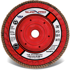 ‎4 1/2″ × 5/8″-11 - 60 Grit - Trimmable Ceramic Flap Disc - Americas Industrial Supply