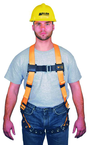 Non-Stretch Harness w/Mating buckle Shoulder Straps; Tongue Buckle Leg Straps & Mating Buckle Chest Strap - Americas Industrial Supply