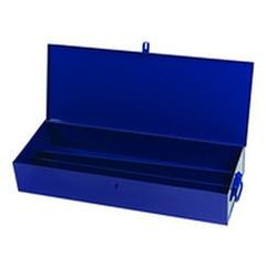30-1/4 x 8-1/8 x 4-3/4" Blue Toolbox - Americas Industrial Supply