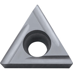 TCGT 2202 F-U TN60, 0.0039″ Corner Radius, 1/8″ Thick, 1/4″ Inscribed Circle, TiCN/NbC, Triangle, Turning Indexable Insert - Exact Industrial Supply