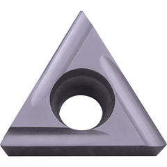 TCGT 2202 MF-U PR1225, 0.0039″ Corner Radius, 1/8″ Thick, 1/4″ Inscribed Circle, MEGACOAT, Triangle, Turning Indexable Insert - Exact Industrial Supply