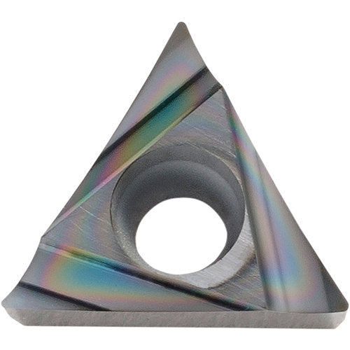 TCGT 222 A3 PDL025, 1/32″ Corner Radius, 1/8″ Thick, 1/4″ Inscribed Circle, C, 60 Degree Triangle, Turning Indexable Insert