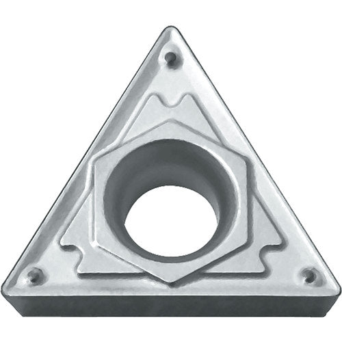 TCMT 2152 HQ KW10, 1/32″ Corner Radius, 3/32″ Thick, 1/4″ Inscribed Circle, WC/Co, Triangle, Turning Indexable Insert - Exact Industrial Supply