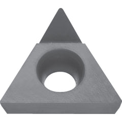 TCMT 221 SE KPD010, 1/64″ Corner Radius, 1/8″ Thick, 1/4″ Inscribed Circle, Triangle, Turning Indexable Insert - Exact Industrial Supply