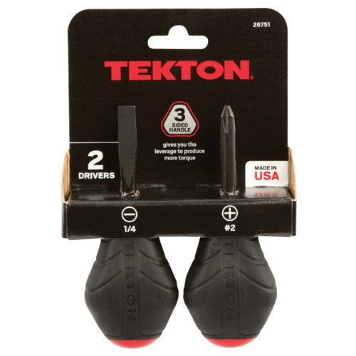 2 Piece Stubby Screwdriver Set - Americas Industrial Supply