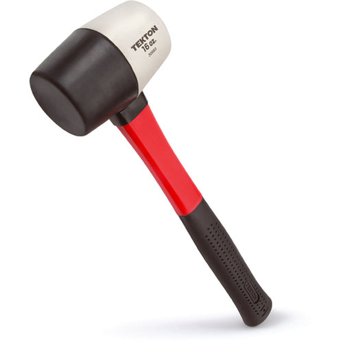 Tekton 16 Oz. White/Black Rubber Mallet Fiberglass Handle - Americas Industrial Supply