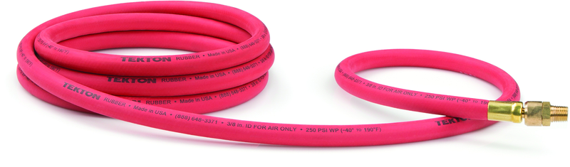 3/8X10' RUBBER AIR HOSE SWIVEL END - Americas Industrial Supply