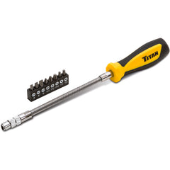 9 Piece Flexible Driver and Bit Set - Americas Industrial Supply