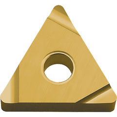 TNGG 3305 S PV720, 0.0079″ Corner Radius, 3/16″ Thick, 3/8″ Inscribed Circle, TiCN (MEGACOAT NANO), Triangle, Turning Indexable Insert - Exact Industrial Supply