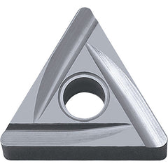 TNGG 321 B TN60, 1/64″ Corner Radius, 1/8″ Thick, 3/8″ Inscribed Circle, TiCN/NbC, Triangle, Turning Indexable Insert - Exact Industrial Supply
