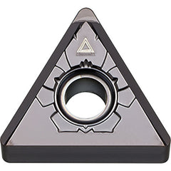 TNGM 332 BB3 KBN25M, 1/32″ Corner Radius, 3/16″ Thick, 3/8″ Inscribed Circle, MEGACOAT, Triangle, Turning Indexable Insert - Exact Industrial Supply