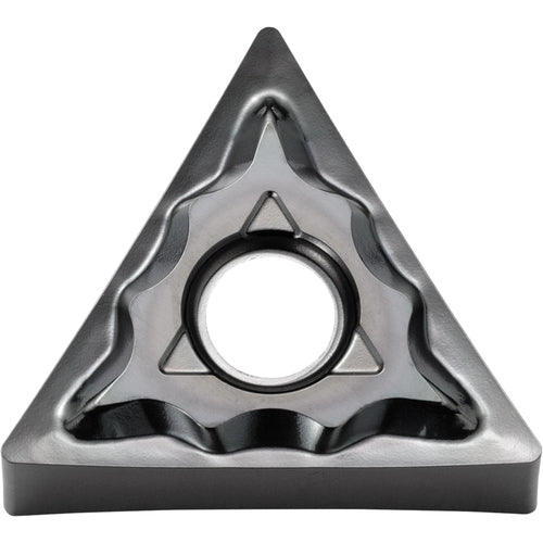 TNMG 332 AH KW10, 1/32″ Corner Radius, 3/16″ Thick, 3/8″ Inscribed Circle, WC/Co, Triangle, Turning Indexable Insert - Exact Industrial Supply
