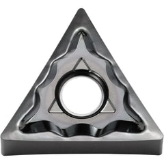 TNMG 332 AH KW10, 1/32″ Corner Radius, 3/16″ Thick, 3/8″ Inscribed Circle, WC/Co, Triangle, Turning Indexable Insert - Exact Industrial Supply