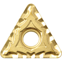 TNMG 332 CQ CA510, 1/32″ Corner Radius, 3/16″ Thick, 3/8″ Inscribed Circle, TiCnulll2O3/TiN, Triangle, Turning Indexable Insert - Exact Industrial Supply