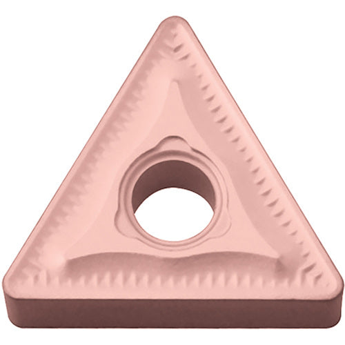 TNMG 332 GC CA315, 1/32″ Corner Radius, 3/16″ Thick, 3/8″ Inscribed Circle, TiCnulll2O3/Ti, Triangle, Turning Indexable Insert - Exact Industrial Supply