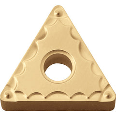 TNMG 3305 GP CA515, 0.0079″ Corner Radius, 3/16″ Thick, 3/8″ Inscribed Circle, TiCnulll2O3/TiN, Triangle, Turning Indexable Insert - Exact Industrial Supply