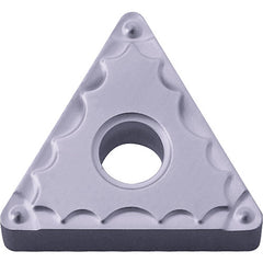 TNMG 331 GP PV7025, 1/64″ Corner Radius, 3/16″ Thick, 3/8″ Inscribed Circle, TiCN (MEGACOAT), Triangle, Turning Indexable Insert - Exact Industrial Supply