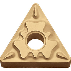 TNMG 332 HQ PV720, 1/32″ Corner Radius, 3/16″ Thick, 3/8″ Inscribed Circle, TiCN (MEGACOAT NANO), Triangle, Turning Indexable Insert - Exact Industrial Supply