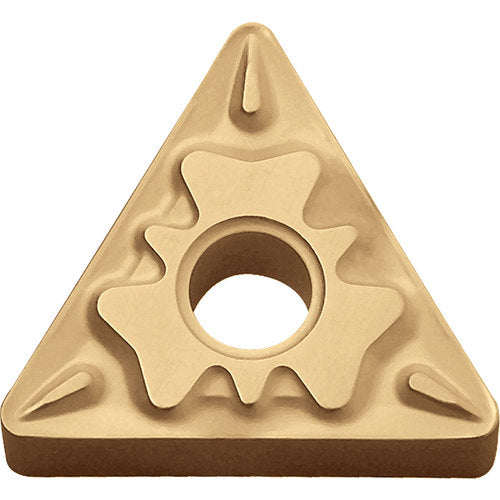 TNMG 331 HQ PV720, 1/64″ Corner Radius, 3/16″ Thick, 3/8″ Inscribed Circle, TiCN (MEGACOAT NANO), Triangle, Turning Indexable Insert - Exact Industrial Supply