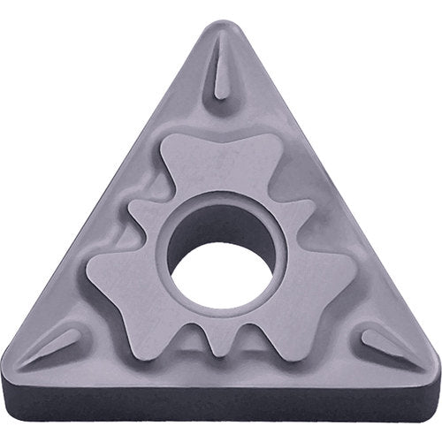 TNMG 332 HQ PV7010, 1/32″ Corner Radius, 3/16″ Thick, 3/8″ Inscribed Circle, TiCN (MEGACOAT), Triangle, Turning Indexable Insert - Exact Industrial Supply