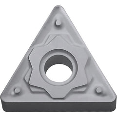 TNMG 432 HS TN60, 1/32″ Corner Radius, 3/16″ Thick, 1/2″ Inscribed Circle, TiCN/NbC, Triangle, Turning Indexable Insert - Exact Industrial Supply