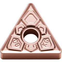 TNMG 331 KG CA310, 1/64″ Corner Radius, 3/16″ Thick, 3/8″ Inscribed Circle, TiCnulll2O3/Ti, Triangle, Turning Indexable Insert - Exact Industrial Supply