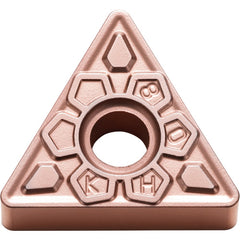 TNMG 332 KH CA315, 1/32″ Corner Radius, 3/16″ Thick, 3/8″ Inscribed Circle, TiCnulll2O3/Ti, Triangle, Turning Indexable Insert - Exact Industrial Supply