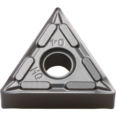 TNMG 332 MQ PR015S, 1/32″ Corner Radius, 3/16″ Thick, 3/8″ Inscribed Circle, MEGACOAT HARD, Triangle, Turning Indexable Insert - Exact Industrial Supply