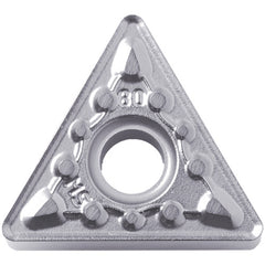 TNMG 331 MS PR005S, 1/64″ Corner Radius, 3/16″ Thick, 3/8″ Inscribed Circle, MEGACOAT HARD, Triangle, Turning Indexable Insert - Exact Industrial Supply