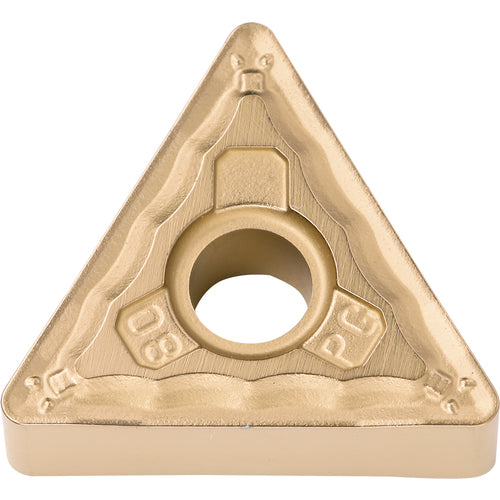 TNMG 332 PG CA530, 1/32″ Corner Radius, 3/16″ Thick, 3/8″ Inscribed Circle, TiCnulll2O3/TiN, Triangle, Turning Indexable Insert - Exact Industrial Supply