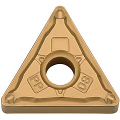 TNMG 332 PP PV7025, 1/32″ Corner Radius, 3/16″ Thick, 3/8″ Inscribed Circle, TiCN (MEGACOAT), Triangle, Turning Indexable Insert - Exact Industrial Supply