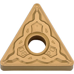 TNMG 331 PQ PV7010, 1/64″ Corner Radius, 3/16″ Thick, 3/8″ Inscribed Circle, TiCN (MEGACOAT), Triangle, Turning Indexable Insert - Exact Industrial Supply