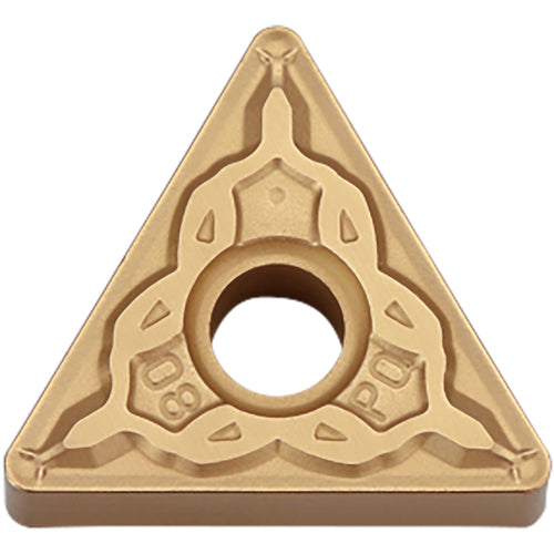 TNMG 333 PQ CCX, 3/64″ Corner Radius, 3/16″ Thick, 3/8″ Inscribed Circle,  TiCl2O3/Tin, 60 Degree Triangle, Turning Indexable Insert