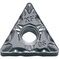 TNMG 332 XF PV720, 1/32″ Corner Radius, 3/16″ Thick, 3/8″ Inscribed Circle, TiCN (MEGACOAT NANO), Triangle, Turning Indexable Insert - Exact Industrial Supply