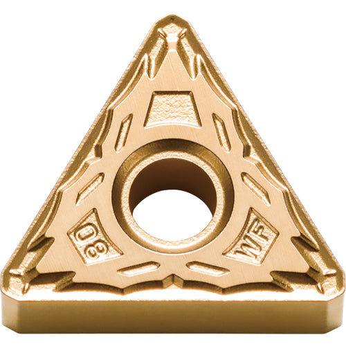 TNMX 331 WF CA525, 1/64″ Corner Radius, 3/16″ Thick, 3/8″ Inscribed Circle, TiCnulll2O3/TiN, Triangle, Turning Indexable Insert - Exact Industrial Supply