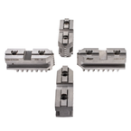 Hard Master Jaws for Scroll Chuck 8" 4-Jaw 4 Pc Set - Americas Industrial Supply