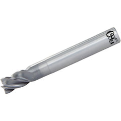 6 mm Dia. × 6 mm Shank × 9 mm DOC × 60 mm OAL, Carbide, Duarise, 4 Flute, Variable, Square, Solid End Mill