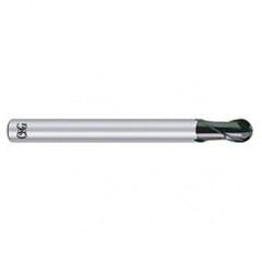 2mm Dia. - 75" OAL - Carbide - Ball End HP End Mill-2 FL - Americas Industrial Supply