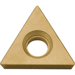 TPGB 221 PV730, 1/64″ Corner Radius, 1/8″ Thick, 1/4″ Inscribed Circle, TiAlN/TiN, 60 Degree Triangle, Turning Indexable Insert