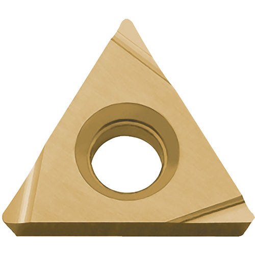 TPGH 222 PV730, 1/32″ Corner Radius, 1/8″ Thick, 1/4″ Inscribed Circle, TiAlN/TiN, 60 Degree Triangle, Turning Indexable Insert