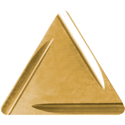 TPGR 321 B PV710, 1/64″ Corner Radius, 1/8″ Thick, 3/8″ Inscribed Circle, TiCN (MEGACOAT NANO), Triangle, Turning Indexable Insert - Exact Industrial Supply