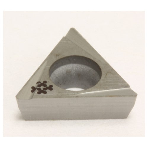 TPGT 630.5 W|None G10E, 0.008″ Corner Radius, 0.094″ Thick, 3/16″ Inscribed Circle, Uncoated, 60 Degree Triangle, Turning Insert - Exact Industrial Supply