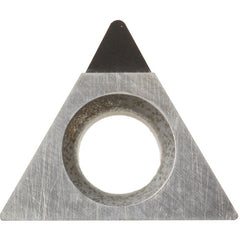TPMH 321 SE KPD010, 1/64″ Corner Radius, 1/8″ Thick, 3/8″ Inscribed Circle, Triangle, Turning Indexable Insert - Exact Industrial Supply