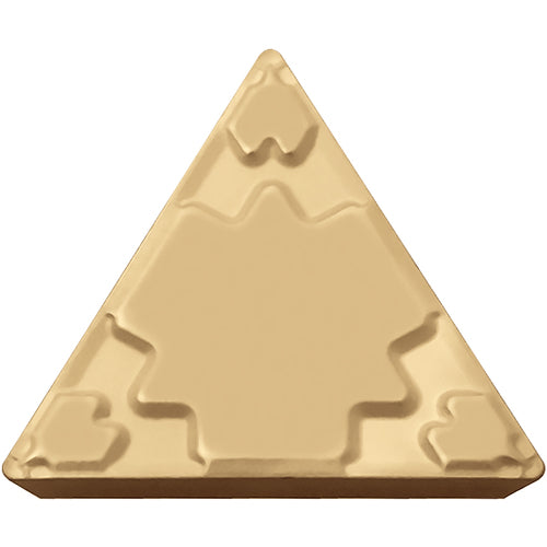 TPMR 221 GP PV730, 1/64″ Corner Radius, 1/8″ Thick, 1/4″ Inscribed Circle, TiAlN/TiN, 60 Degree Triangle, Turning Indexable Insert