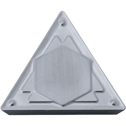 TPMR 322 HQ TN60, 1/32″ Corner Radius, 1/8″ Thick, 3/8″ Inscribed Circle, TiCN/NbC, Triangle, Turning Indexable Insert - Exact Industrial Supply
