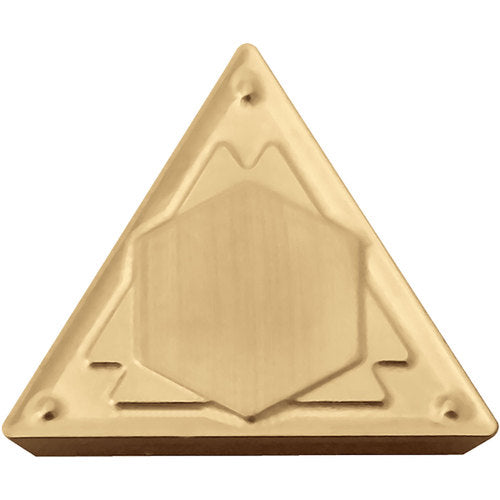 TPMR 321 HQ PV720, 1/64″ Corner Radius, 1/8″ Thick, 3/8″ Inscribed Circle, TiCN (MEGACOAT NANO), 60 Degree Triangle, Turning Indexable Insert