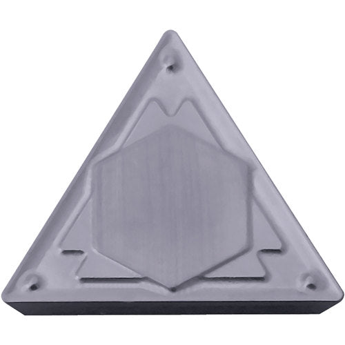 TPMR 321 HQ PV7025, 1/64″ Corner Radius, 1/8″ Thick, 3/8″ Inscribed Circle, TiCN (MEGACOAT), Triangle, Turning Indexable Insert - Exact Industrial Supply